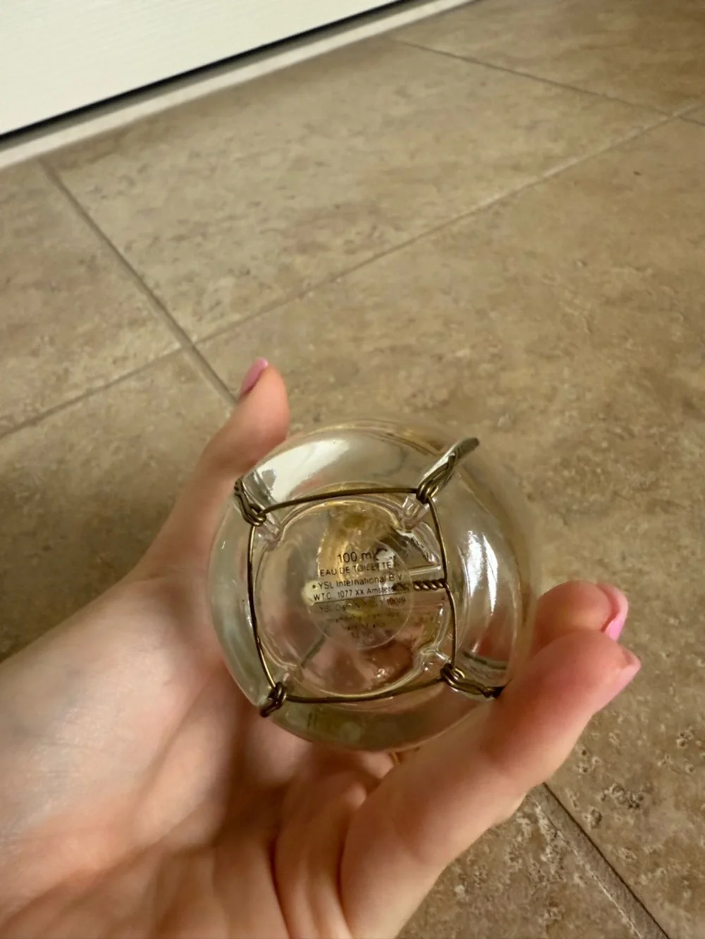 Yves Saint Laurent empty bottle